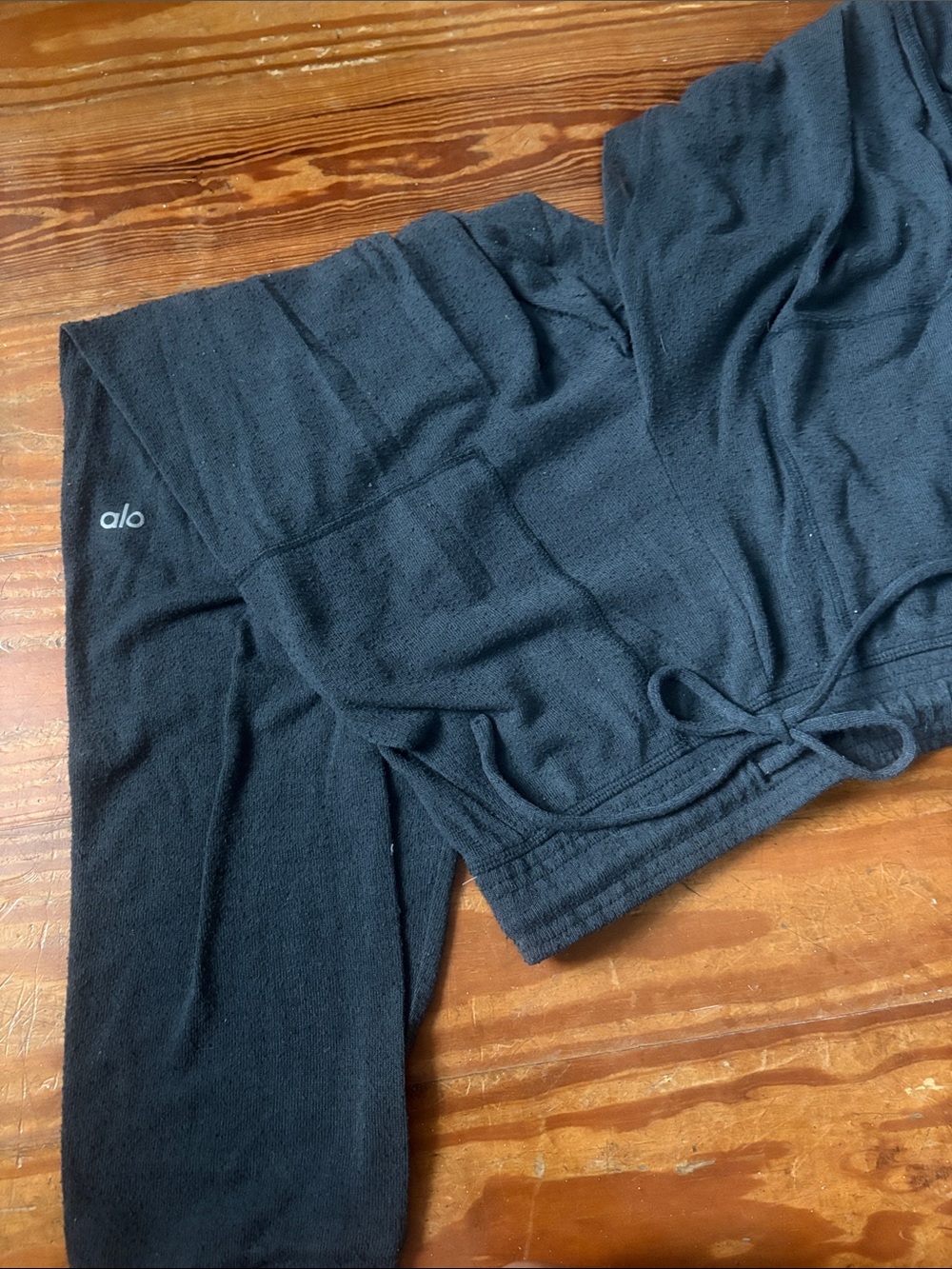 ALO Yoga Charcoal SoHo Sweatpants - Joggers with Drawstring Waist